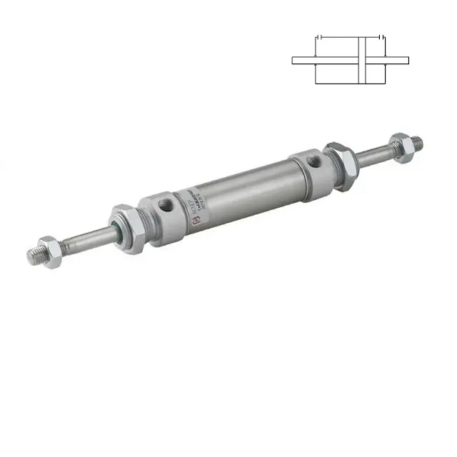 Novinka AIGNEP MJ - DVOJČINNÝ MAGNETICKÝ MINI VÁLEC SE 2 PÍSTNICEMI, průměr 16 mm, 100 zdvih, M6/M16x1,5, C=19 mm
