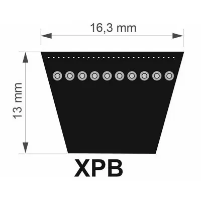 Optibelt 16,3x1800 Lw/ 1822 La XPB řemen klínový Cenově Výhodný