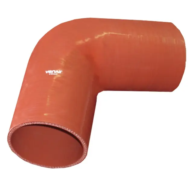 Vysoce Kvalitní VENAIR 75/88 KOLENO SILIKONOVÉ 90° - 200 mm s FKM vl.+9x inox kroužky