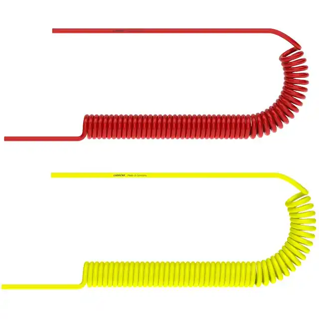 Nejlepší Cena LÜDECKE 4/6 PU HADICE KR6 - 4/6 - 3 m, žlutá, kroucená k pneu. nářadí