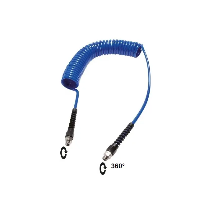 PU 98°ShA HADICE KR15 - 8 BAR 2x AG 3/8" - otočné konc. had. 6 m - 9,5/15 mm (-20/+75°C) ochrana zal. Autentický