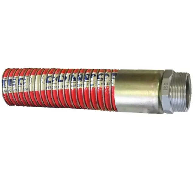 Nejlepší Volba Chemitec C. PTFE SD C4.XZ-ASAS - DN 75-4,0 m, červená, SS 2x AG 3", Viton (-30/+80°C) 10 Bar