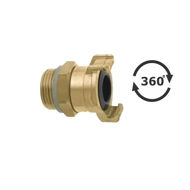 GEKA PLUS OTOČNÁ AG - mosazná rychlospojka s vnějším závitem AG 1" 25 Bar (0/+80°C) Sleva