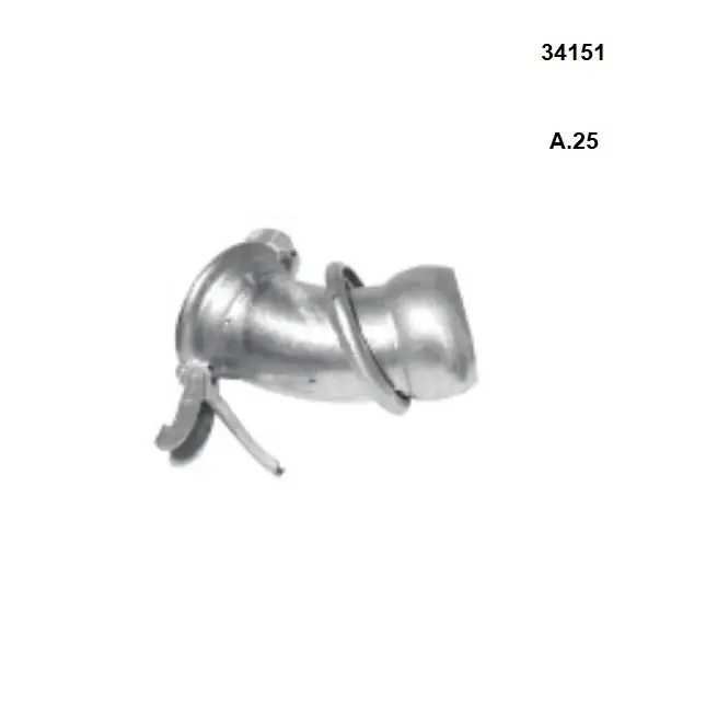 Originální ANFOR A.25 FEMALE/MALE 90° - 150/150 mm zinkované koleno DN 150, PN 10 Bar
