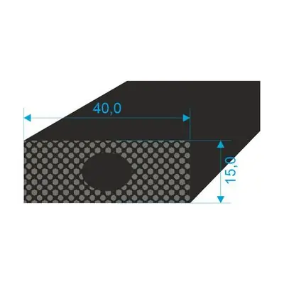 Koupit Online 021540 Profilové těsnění 15x40 s dutinkou