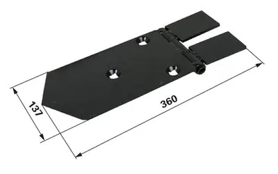 Akce Radlice středová, kompletní, 137 mm Wühlmaus 0000204300