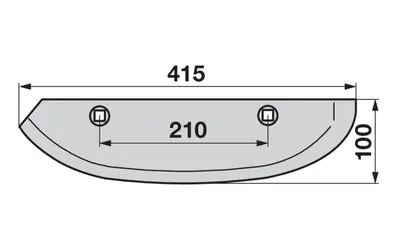 Dokud Zásoby Vydrží Radlice levá, 415mm Barigelli