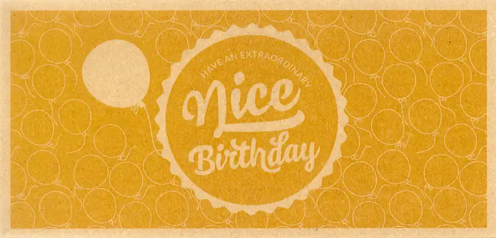 3DJAKE Nice Birthday - dárková poukázka, Poukázka "Nice Birthday" Značkový
