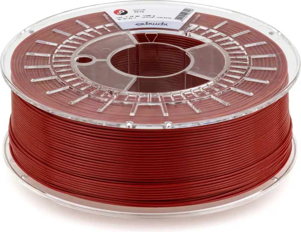 Výprodej Extrudr PETG Red, 1,75 mm / 2500 g