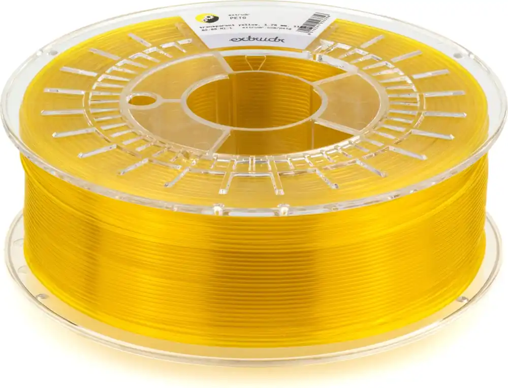 Extrudr PETG Transparent Yellow, 1,75 mm / 2500 g Sezónní Sleva