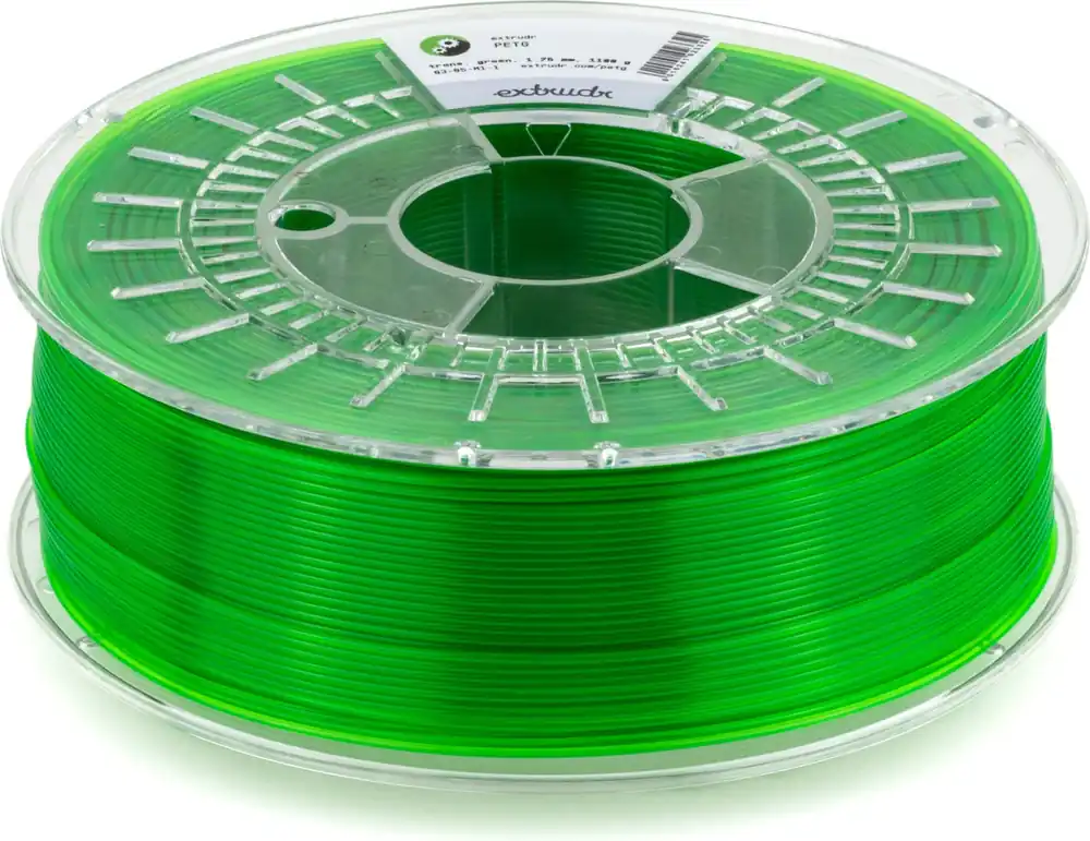 Extrudr PETG Transparent Green, 1,75 mm / 2500 g Bezpečná Platba