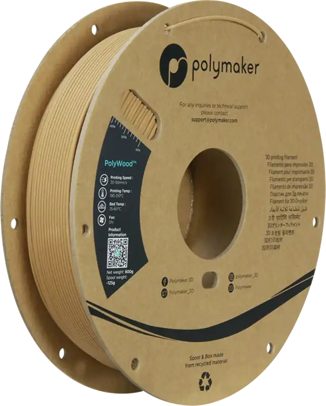 Polymaker PolyWood, 1,75 mm / 600 g Akční Nabídka
