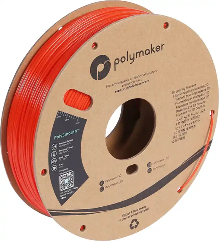 Polymaker PolySmooth Coral Red, 1,75 mm (750 g) Nejlepší Volba