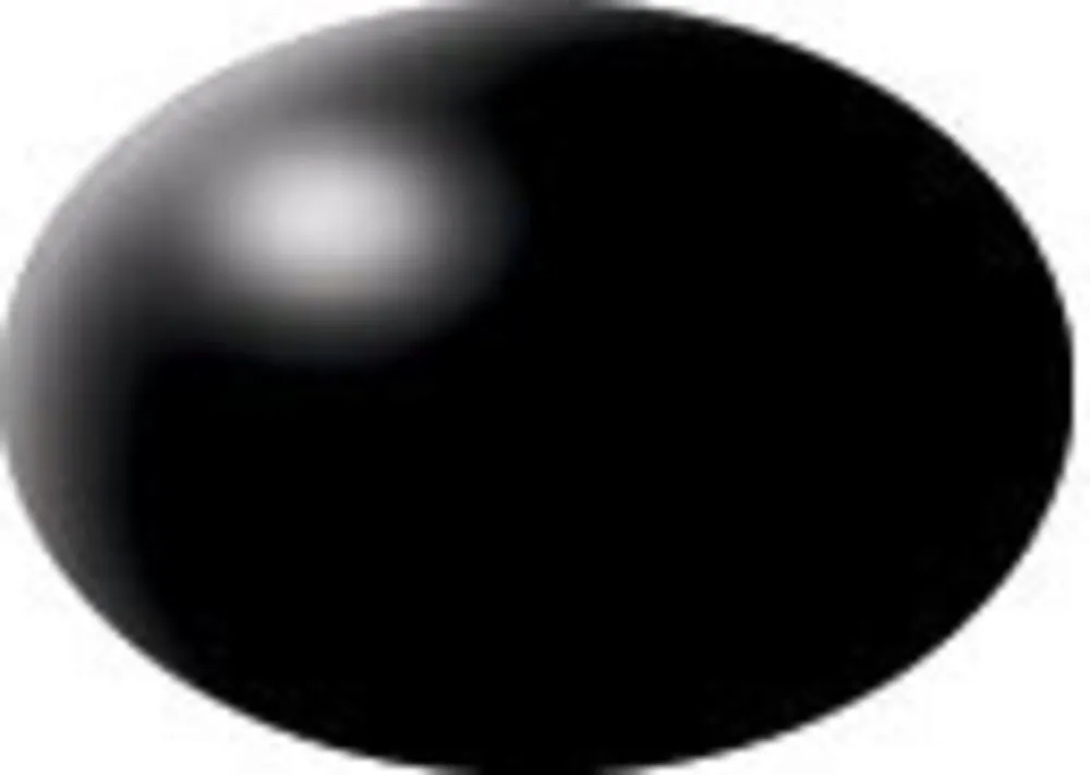 Revell Aqua Color - Black Semi-Gloss, 18 ml Nakupujte Hned