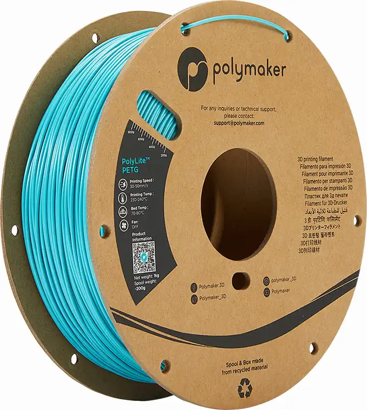 Cenový Hit Polymaker PolyLite PETG Turquoise, 1,75 mm (1.000 g)