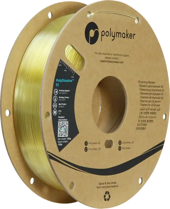 Autentický Polymaker PolyDissolve S1, 1,75 mm (750 g)