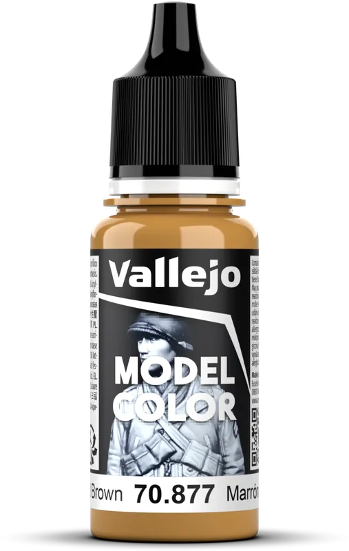 Aktuální Vallejo Model Color 126 Goldbrown (877), 18 ml