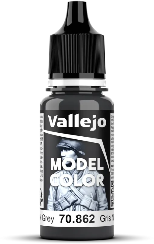 Speciální Cena Vallejo Model Color 168 Black Grey (862), 18 ml