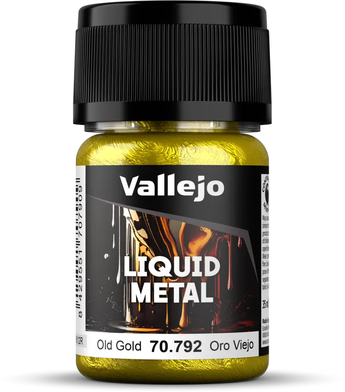 Vallejo Model Color Liquid Metal 213 Altgold (Old Gold) (792), 35 ml Kup Teď