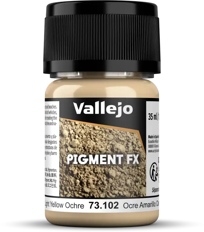 Expresní Doručení Vallejo Pigment Light Yellow Ocre, 30 ml