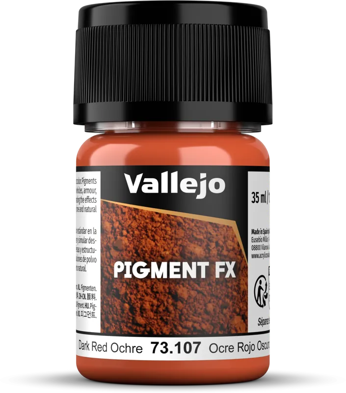 Časově Omezené Vallejo Pigment Dark Red Ocre, 30 ml
