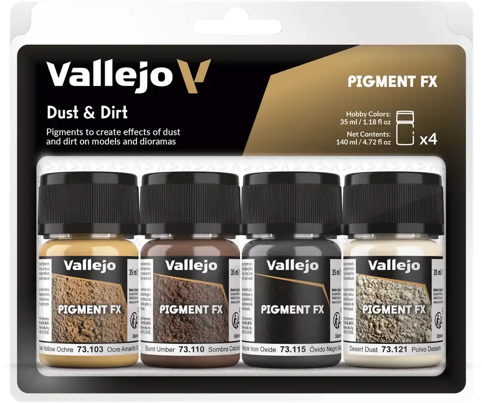 Vallejo Pigment Set "Dust & Dirt" Značkový