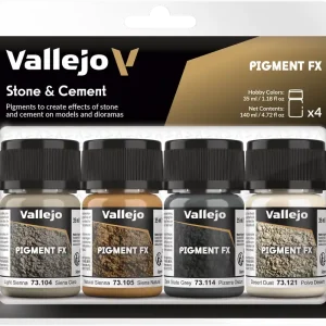 Akční Nabídka Vallejo Pigment Set "Stone & Cement"