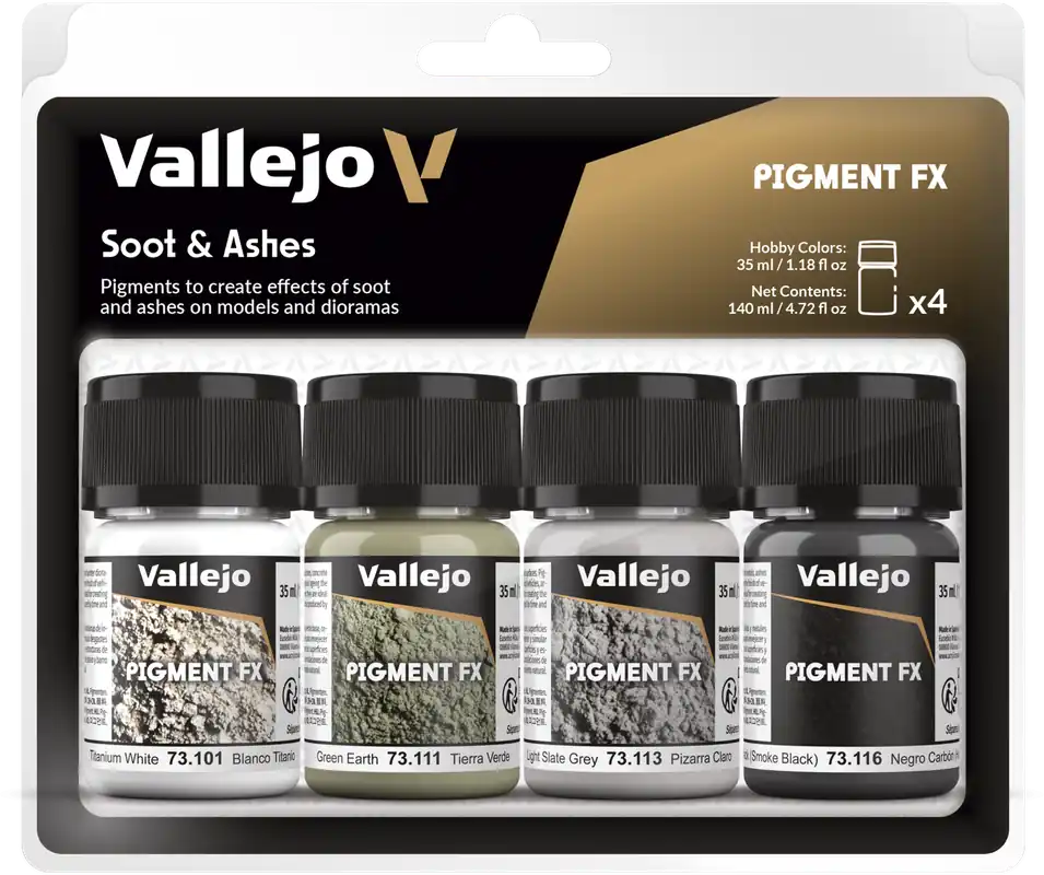 Vallejo Pigment Set "Soot & Ashes" Nízká Cena