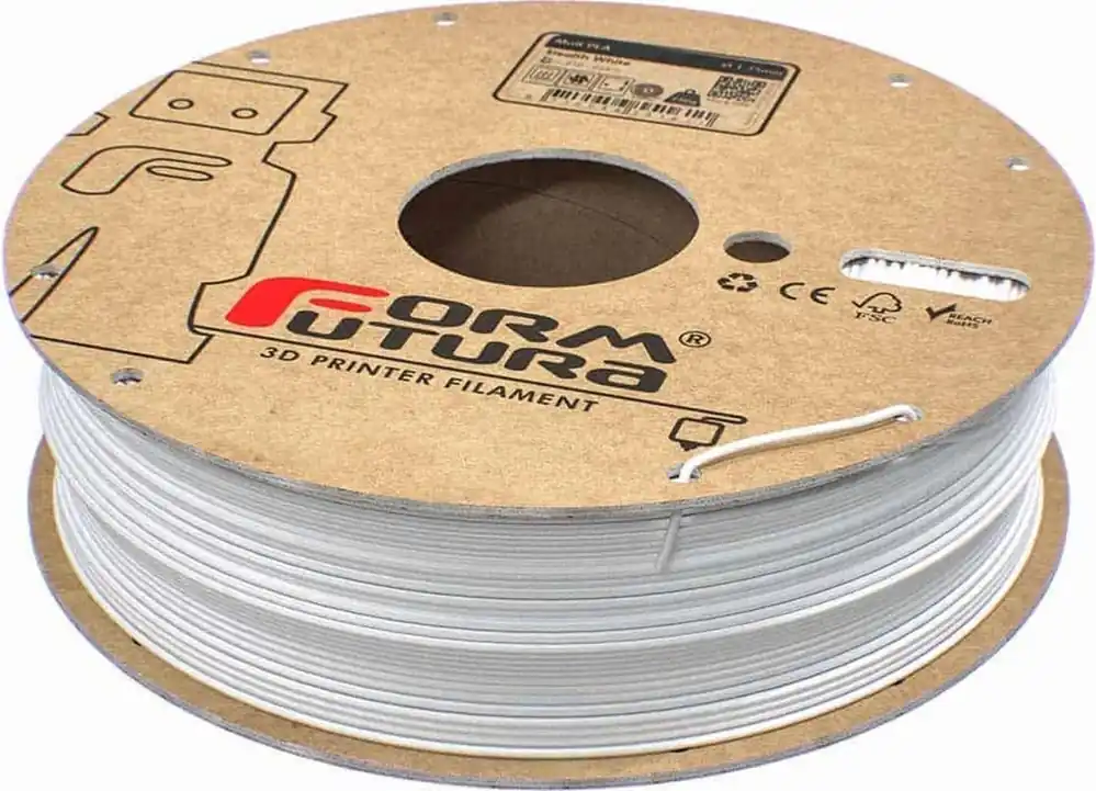 Dokud Zásoby Vydrží FormFutura Matt PLA Stealth White, 1,75 mm / 750 g
