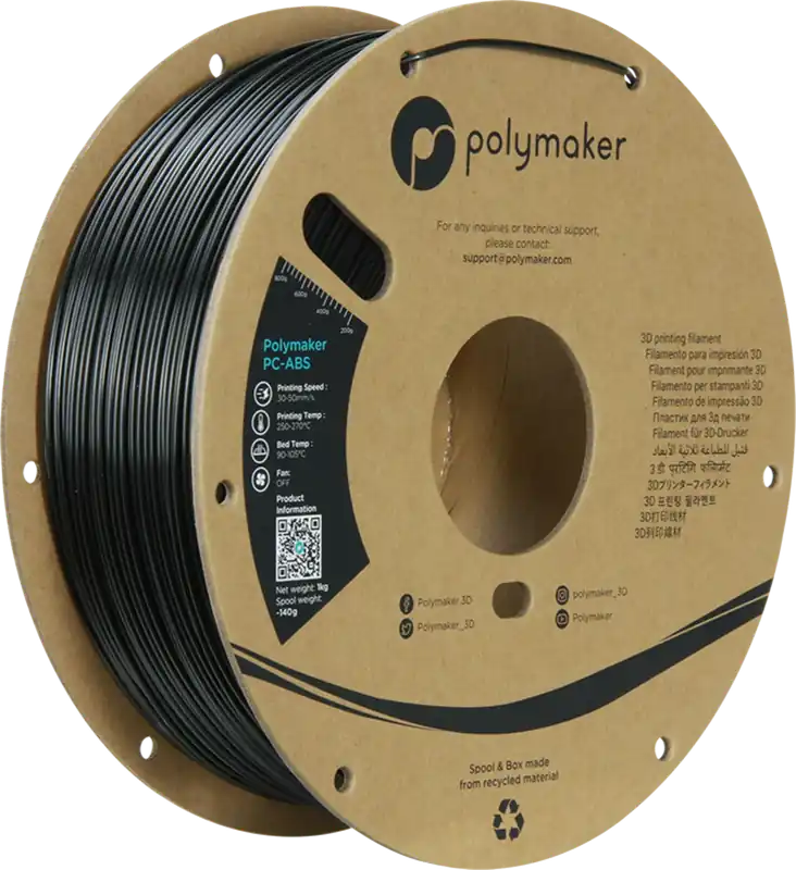 Must-Have Polymaker PC-ABS Black, 1,75 mm (1.000 g)