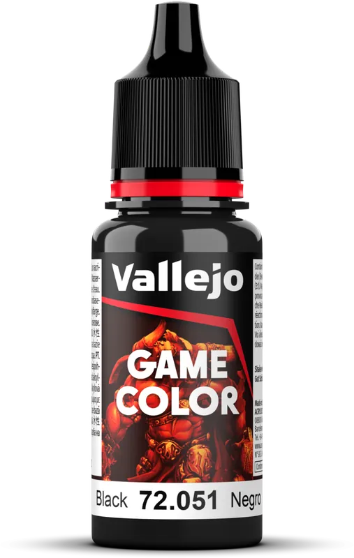 Must-Have Vallejo Game Color Coal Black, 17 ml