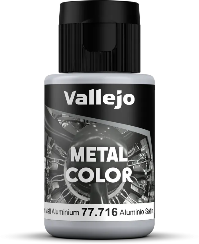 Vallejo Metal Color 716 Semi Matte Aluminium, 32 ml Přímo Od Výrobce