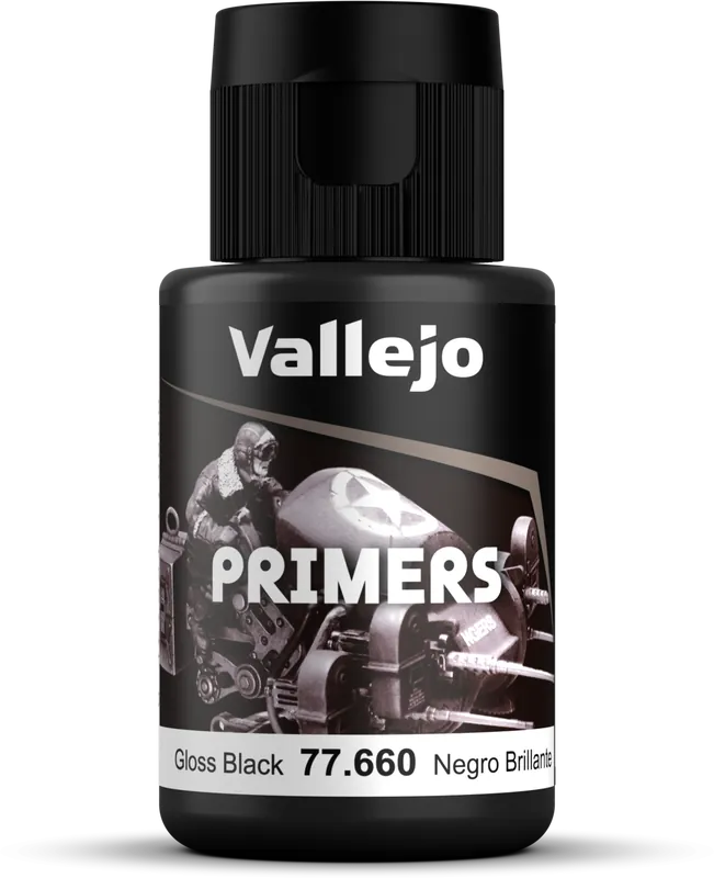 Vallejo Metal Color Gloss Black Primer, 60 ml Dokud Zásoby Vydrží