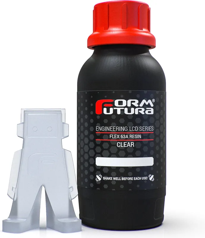 Sezónní Sleva FormFutura Engineering LCD Series Flex 63A Resin Clear, 500 g