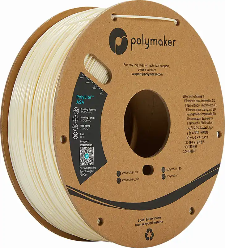Koupit Online Polymaker ASA Natural, 1,75 mm / 1000 g