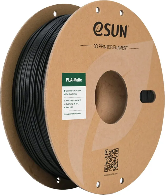 Aktuální eSUN PLA-Matte Black, 1,75 mm / 1000 g
