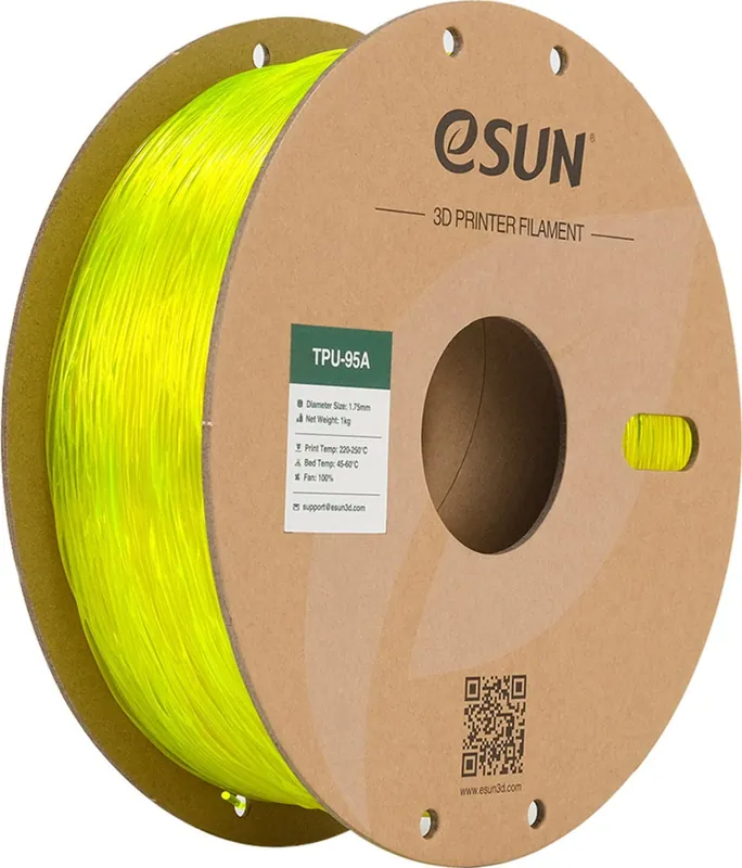 eSUN TPU-95A Translucent Yellow, 1,75 mm / 1000 g Cenový Hit