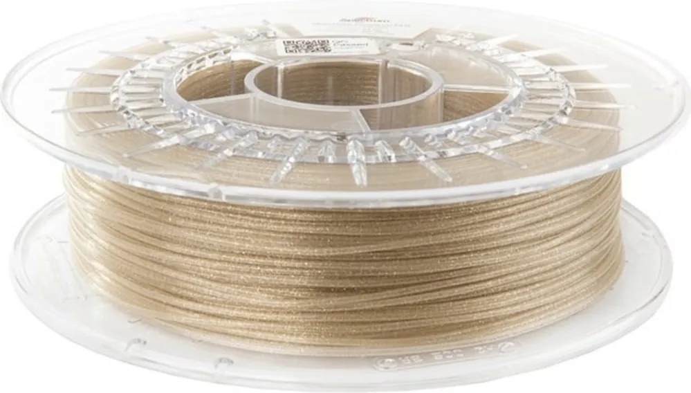 Ověřený Spectrum PLA Glitter Clear Gold, 1,75 mm / 1000 g