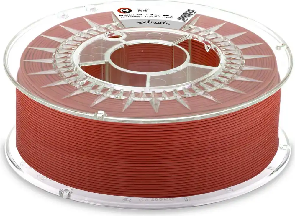 Aktuální Extrudr PCTG Hellfire Red, 1,75 mm / 800 g