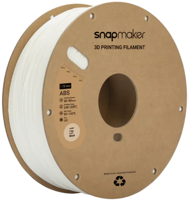 Novinka Snapmaker ABS White, 1,75 mm / 1000 g