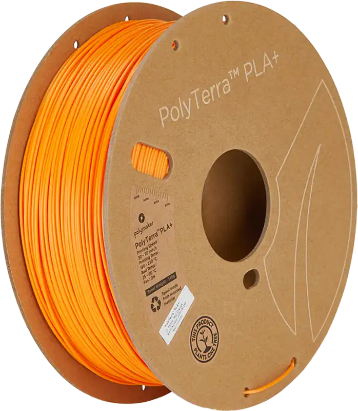 Výprodej Polymaker PolyTerra PLA+ Orange, 1,75 mm / 1000 g