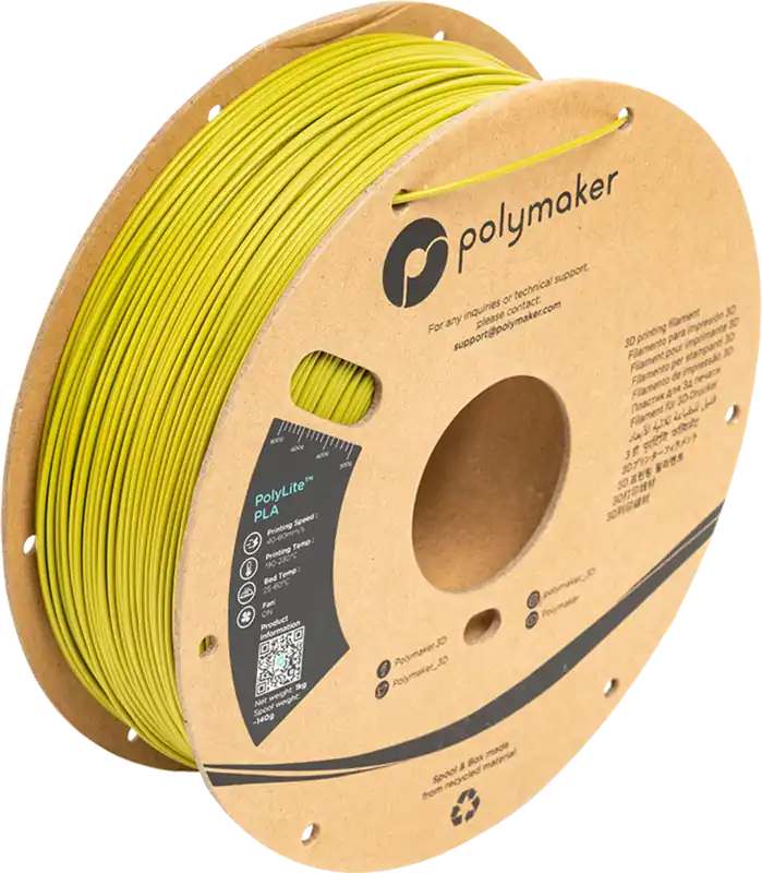 Polymaker PolyLite PLA Olive Green, 1,75 mm / 1000 g Akce