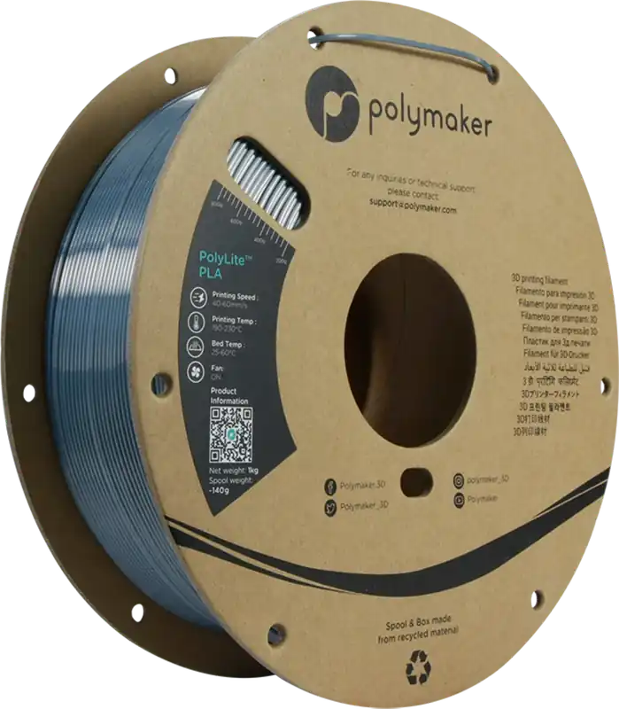 Polymaker PolyLite Silk PLA Chrome, 1,75 mm / 1000 g Novinka