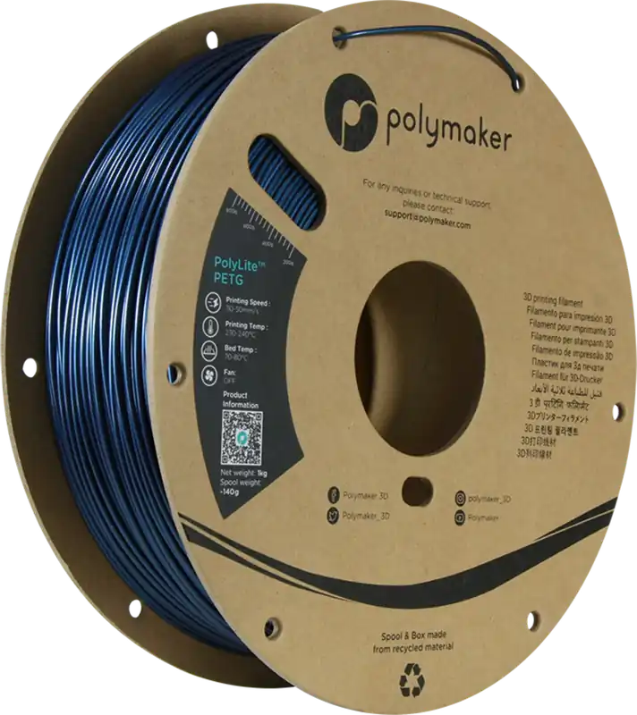 Nakupujte Hned Polymaker PolyLite PETG Dark Blue, 1,75 mm / 1000 g
