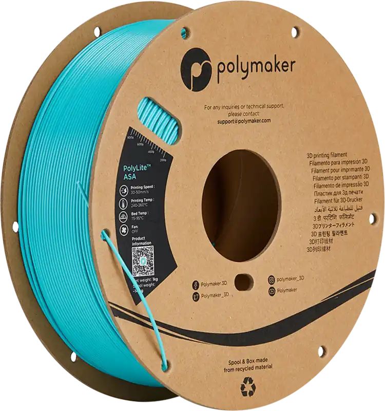 Polymaker ASA Teal, 1,75 mm / 1000 g Akční Cena