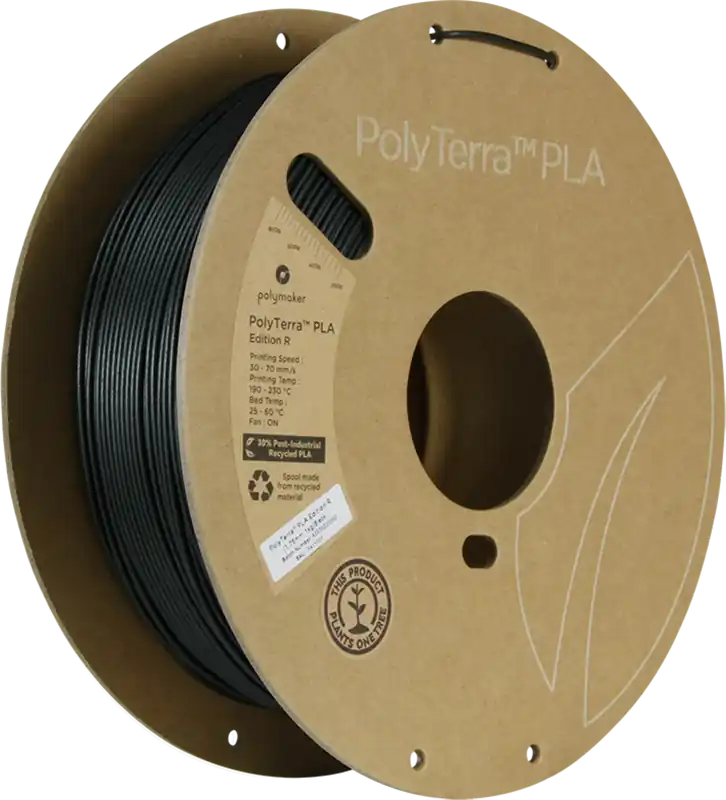 Oblíbený Polymaker PolyTerra PLA Edition R Black, 1,75 mm / 1000 g