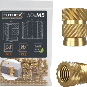 ruthex Závitové vložky M5 (50 ks), M5 x 9,5 Časově Omezené