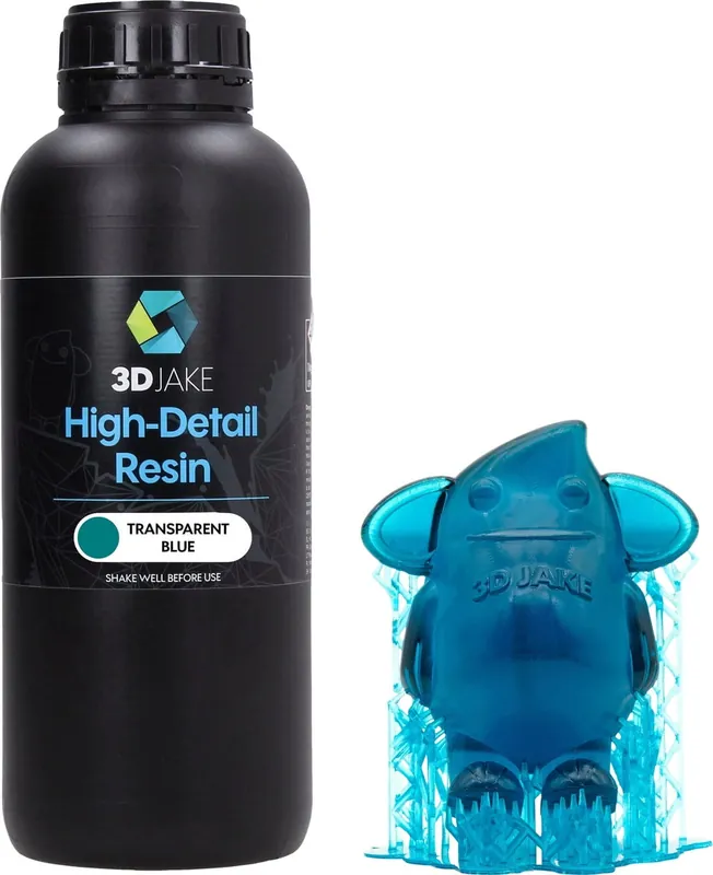 3DJAKE 8K High-Detail Resin Transparent Blue, 1.000 g Nakupujte Hned