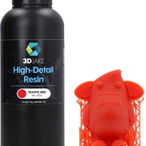 3DJAKE 8K High-Detail Resin Traffic Red, 1.000 g Přímo Od Výrobce
