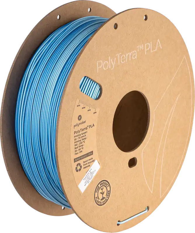 Akční Cena Polymaker PolyTerra PLA Dual Glacier Blue Ice-Blue, 1,75 mm / 1000 g